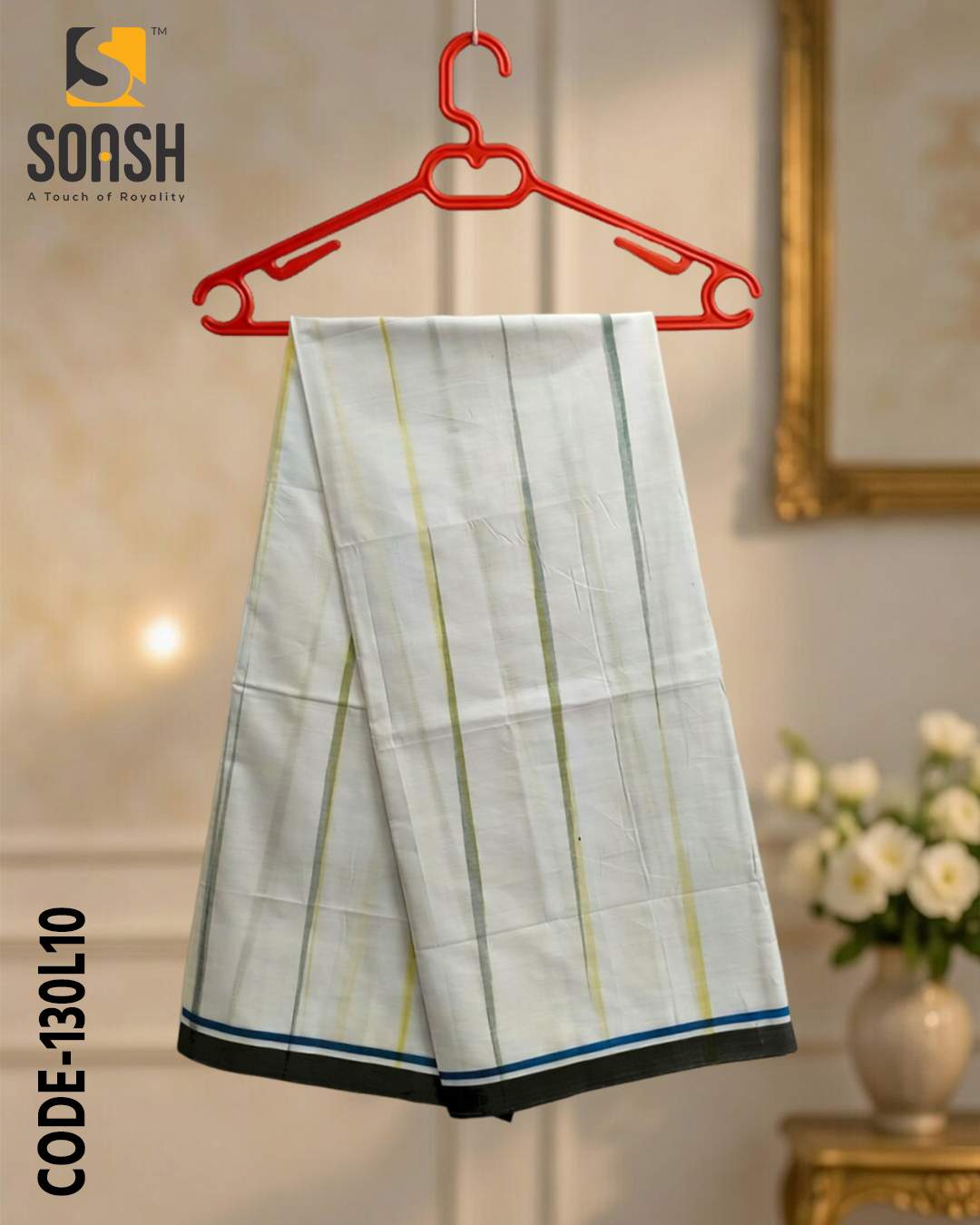 Gold Glow Stripe Lungi